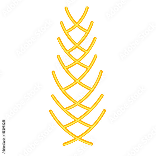Golden abstract pattern resembling a stylized pinecone against a black backdrop
