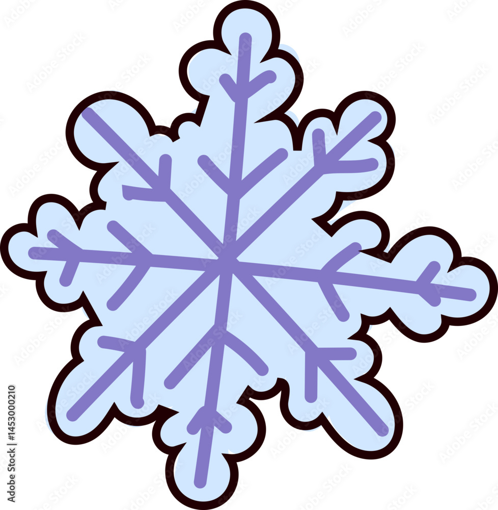 Snowflake Icon for Winter and Christmas Projects Snowflake Icon for Winter and Christmas Projects