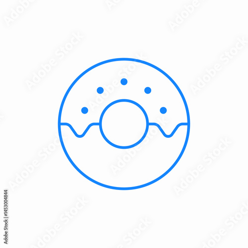 donut sweet icon sign vector