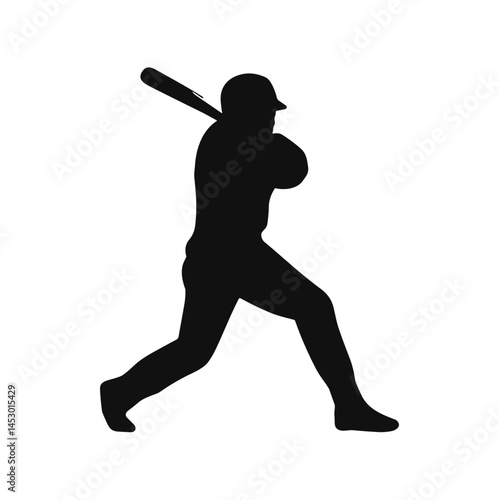 baseball player silhouette