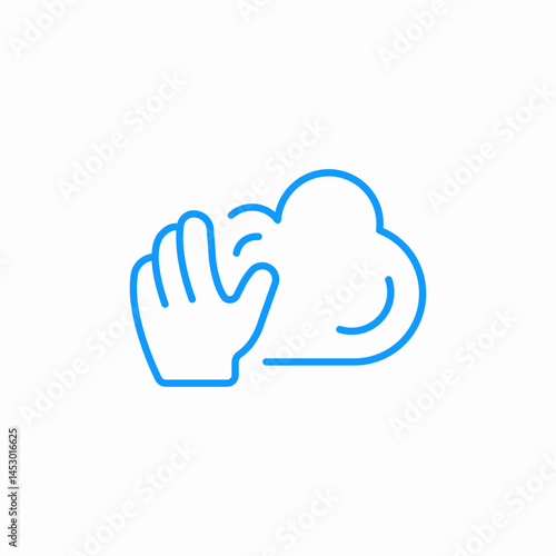 hand hygiene icon sign vector