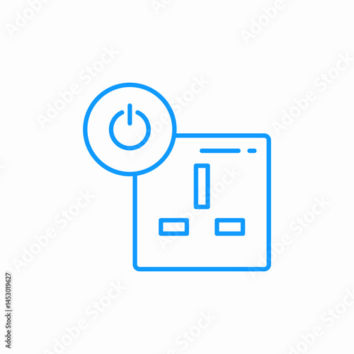 socket timer icon sign vector