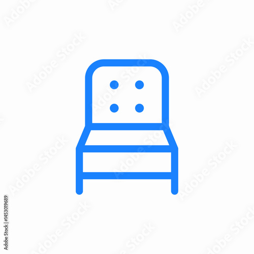sofa furniture icon sign vector