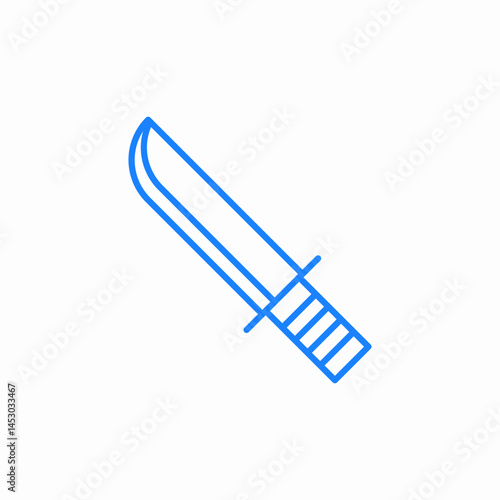 knife weapon icon sign vector