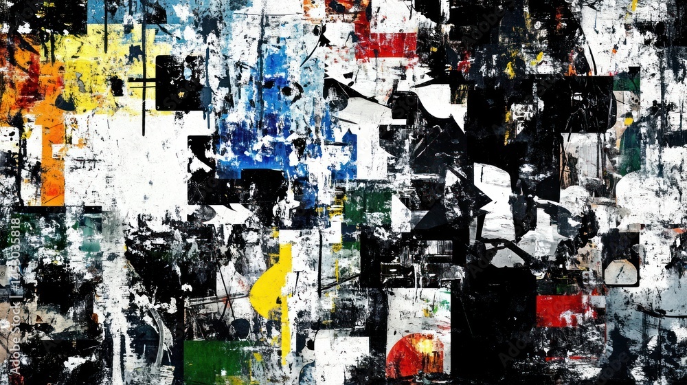 Abstract expressionist mixed media art Abstract expressionist mixed media art