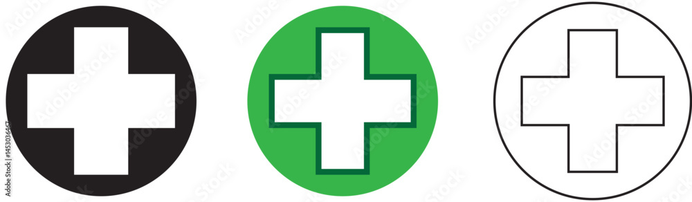 Obraz premium plus sign healthcare vector - medical symbol 