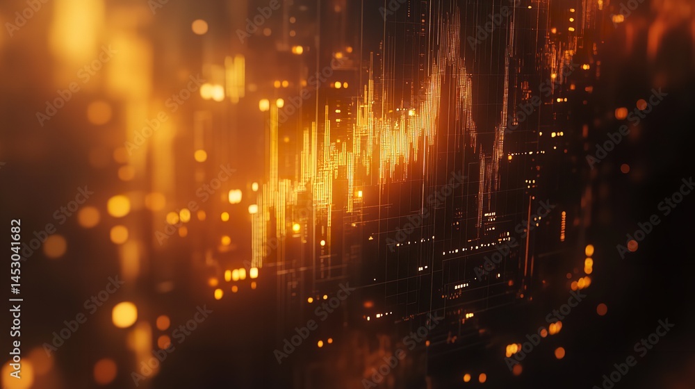 Abstract Golden Data Stream Digital Technology Background Art Glow Lines Shiny Image Trend Orange Abstract Golden Data Stream Digital Technology Background Art Glow Lines Shiny Image Trend Orange