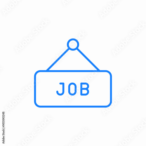 job signboard icon sign vector