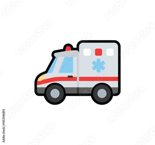 Wallpaper Mural Ambulance vector isolated icon. Emoji illustration. Ambulance vector emoticon Torontodigital.ca