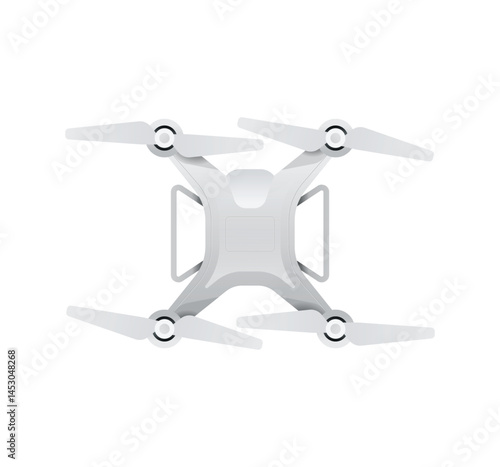 Vector isolated drone icon. Quadcopter icon