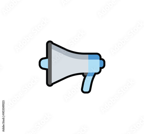 Megaphone vector isolated icon. Emoji illustration. Loudspeaker vector emoticon