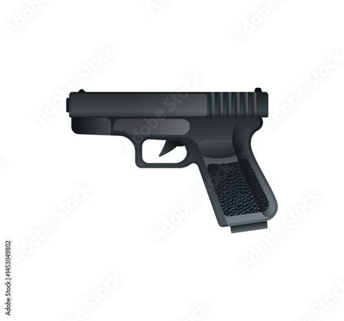 Realistic vector pistol icon