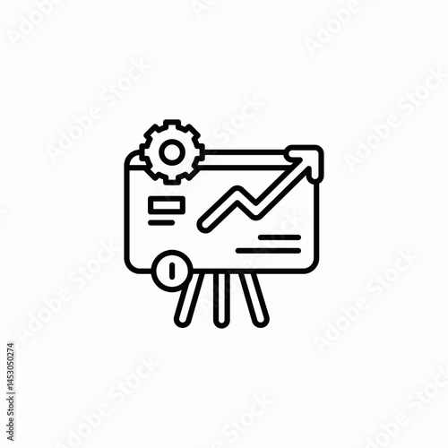 business growth icon sign vector