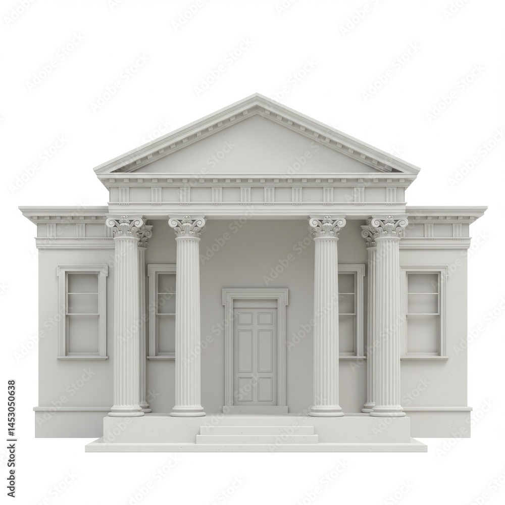 Fototapeta premium house on a white background
