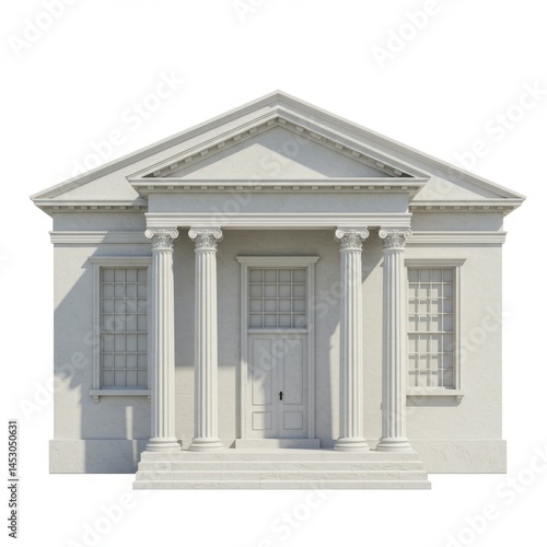 house on a white background