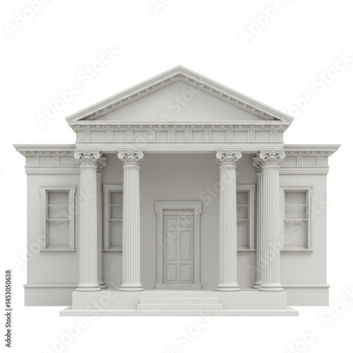 house on a white background