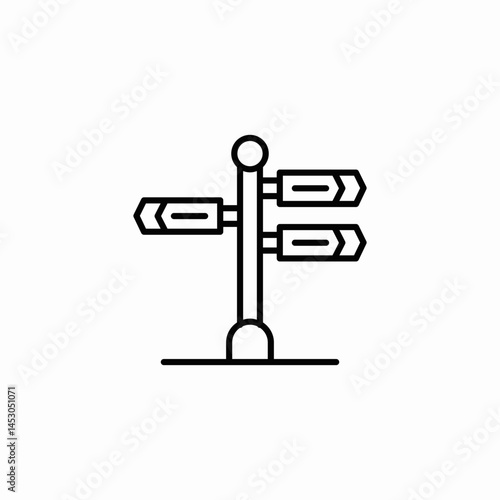 direction board icon sign vector