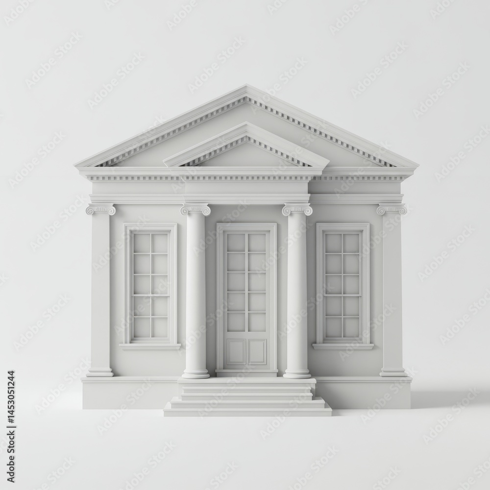 Fototapeta premium house on a white background