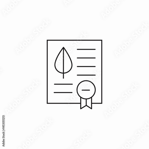 eco sertificate icon sign vector