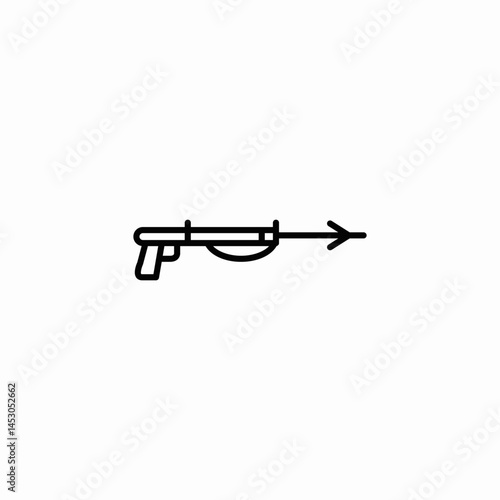 harpoon weapon icon sign vector