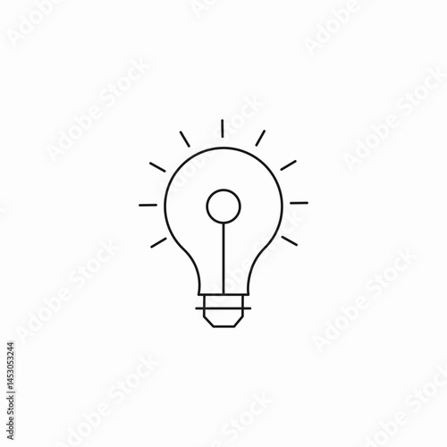 light bulb icon sign vector