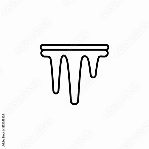 melting ice icon sign vector