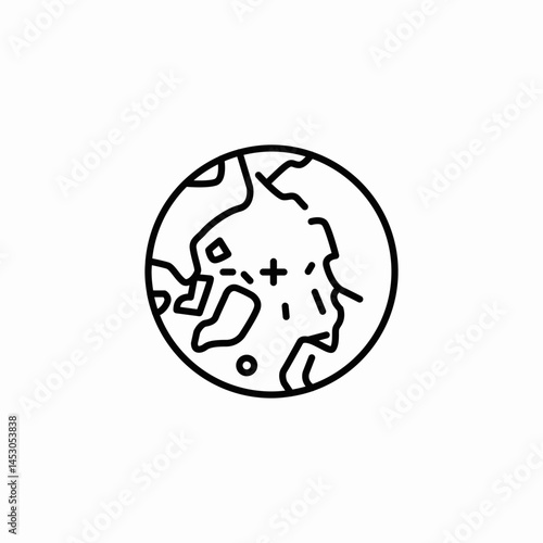 melting glacier icon sign vector