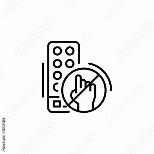 no entry icon sign vector
