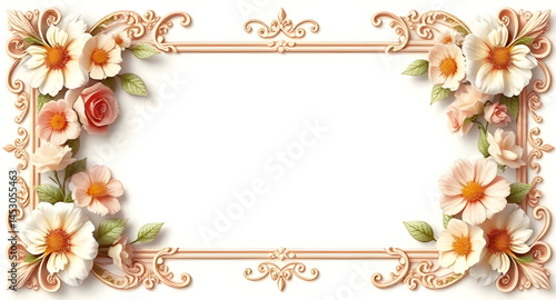 frame of flowers