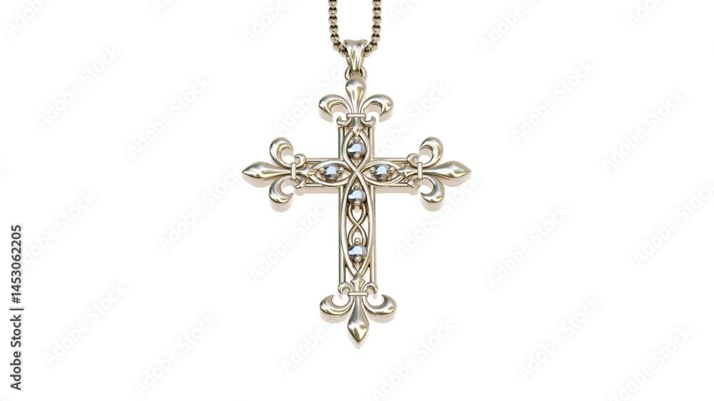 christian cross with chains animation christian cross with chains animation
