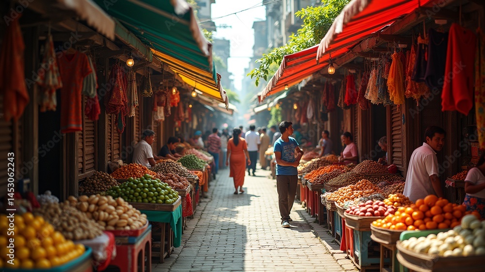 Obraz premium Authentic Street Market Experience