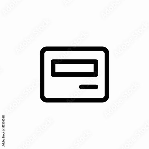 credit card icon sign vector