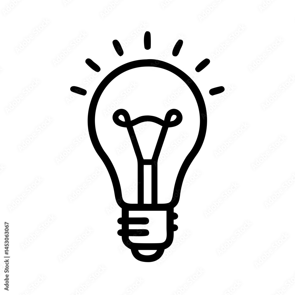 Icon of a Light Bulb Icon of a Light Bulb