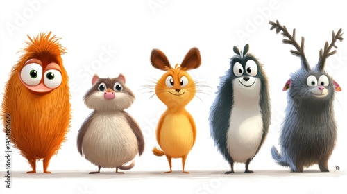 Cute cartoon animal characters (8)