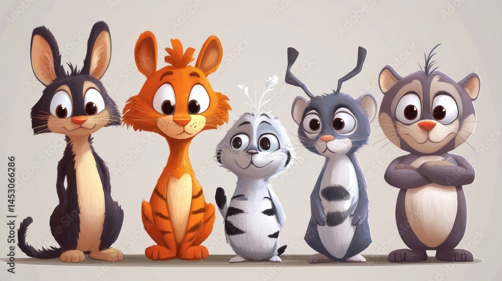 Cute cartoon animal illustrations (2) Cute cartoon animal illustrations (2)