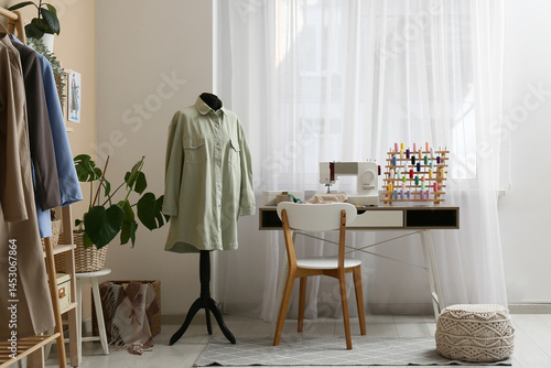 Tailor's workplace and mann...