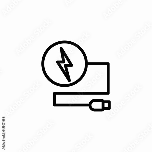 wireless charging icon sign vector