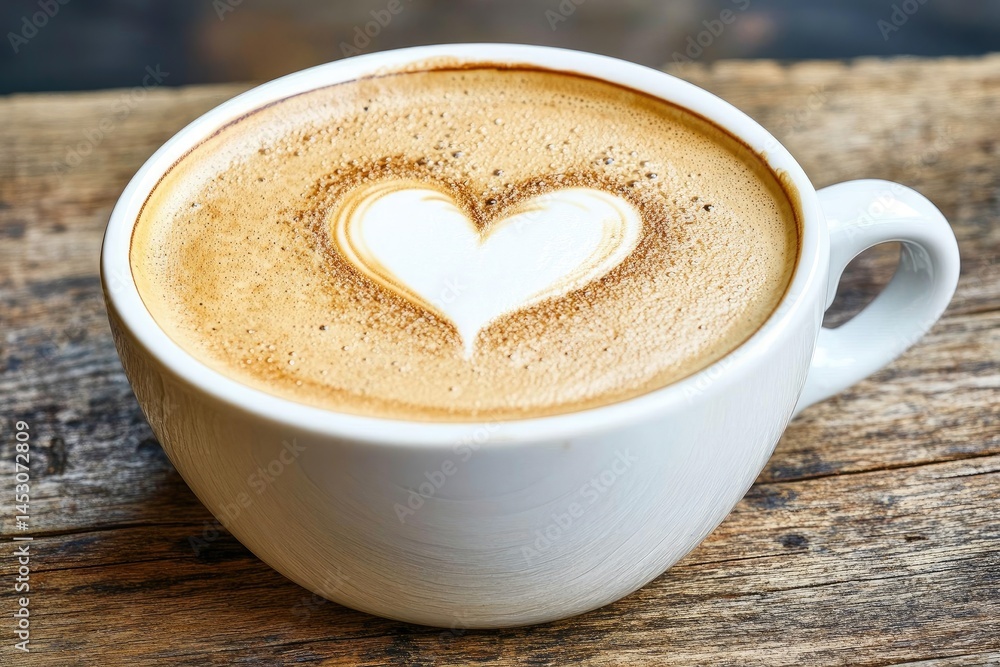 Latte art heart design Latte art heart design