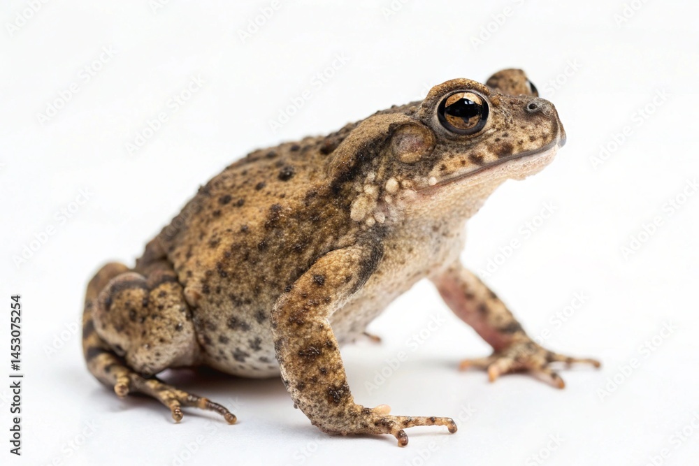 eastern narrow mouthed toad isolated on white background eastern narrow mouthed toad isolated on white background