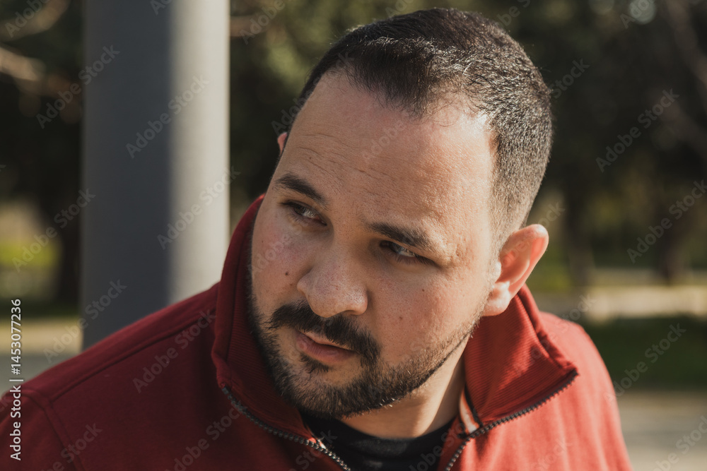 Man Waiting For The Bus To Return Home