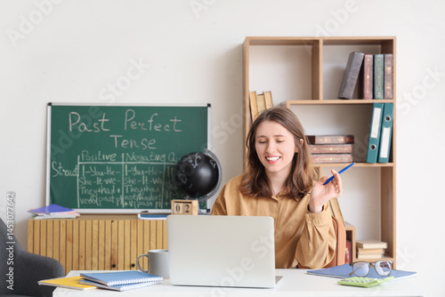 Female teacher conducting E...
