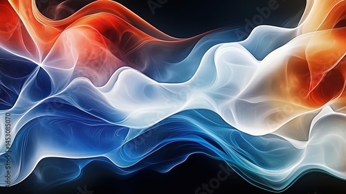 Wallpaper Mural Abstract Colorful Swirling Waves Torontodigital.ca