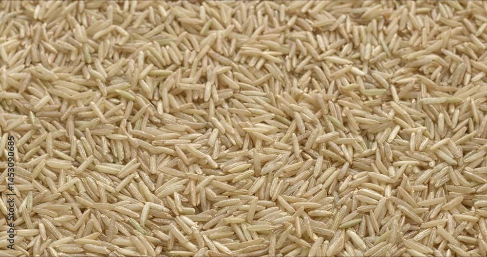 Himalayan brown basmati rice background texture. Selective focus, table spin. Himalayan brown basmati rice background texture. Selective focus, table spin.