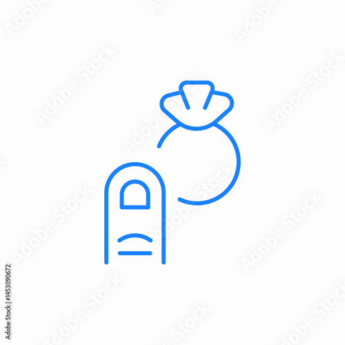 finger online payments mobile banking icon sign vector