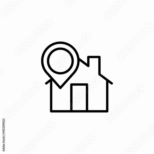 home location icon sign vector