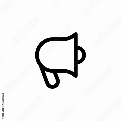 megaphone loud announcement icon sign vector