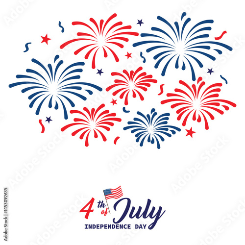 fireworks with stars and sp...