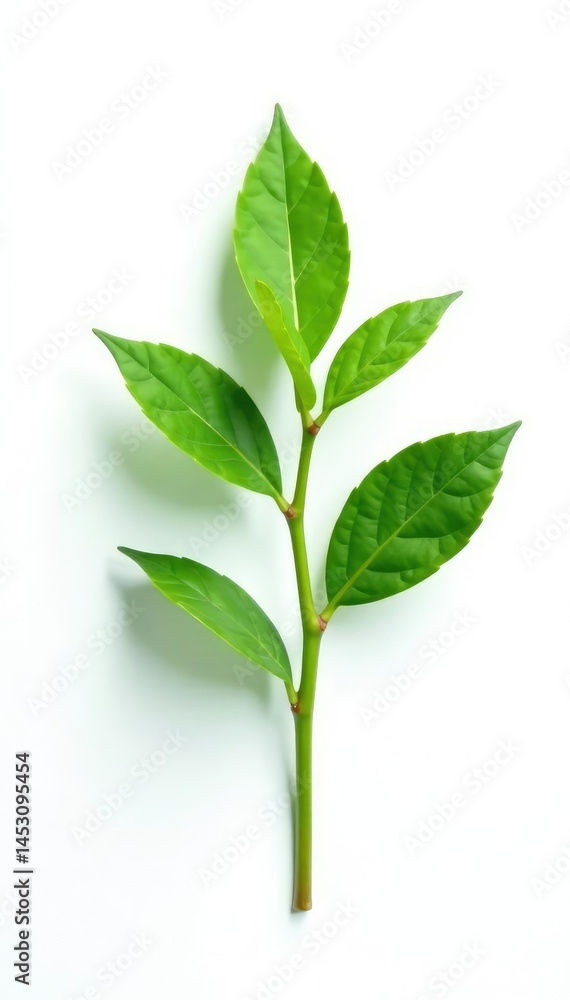 Small isolated plant on white background with shadows, , greenery Small isolated plant on white background with shadows, , greenery
