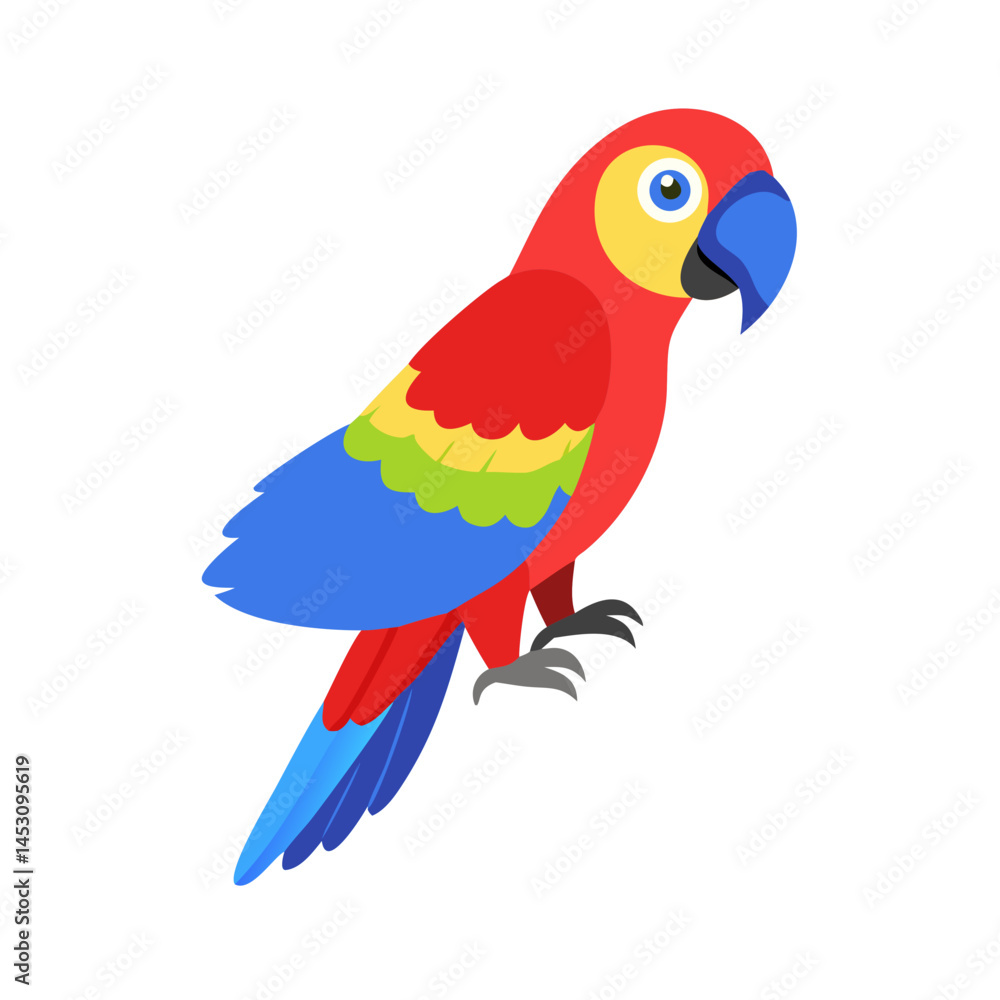 Fototapeta premium Parrot: The Colorful Birds of the Tropics