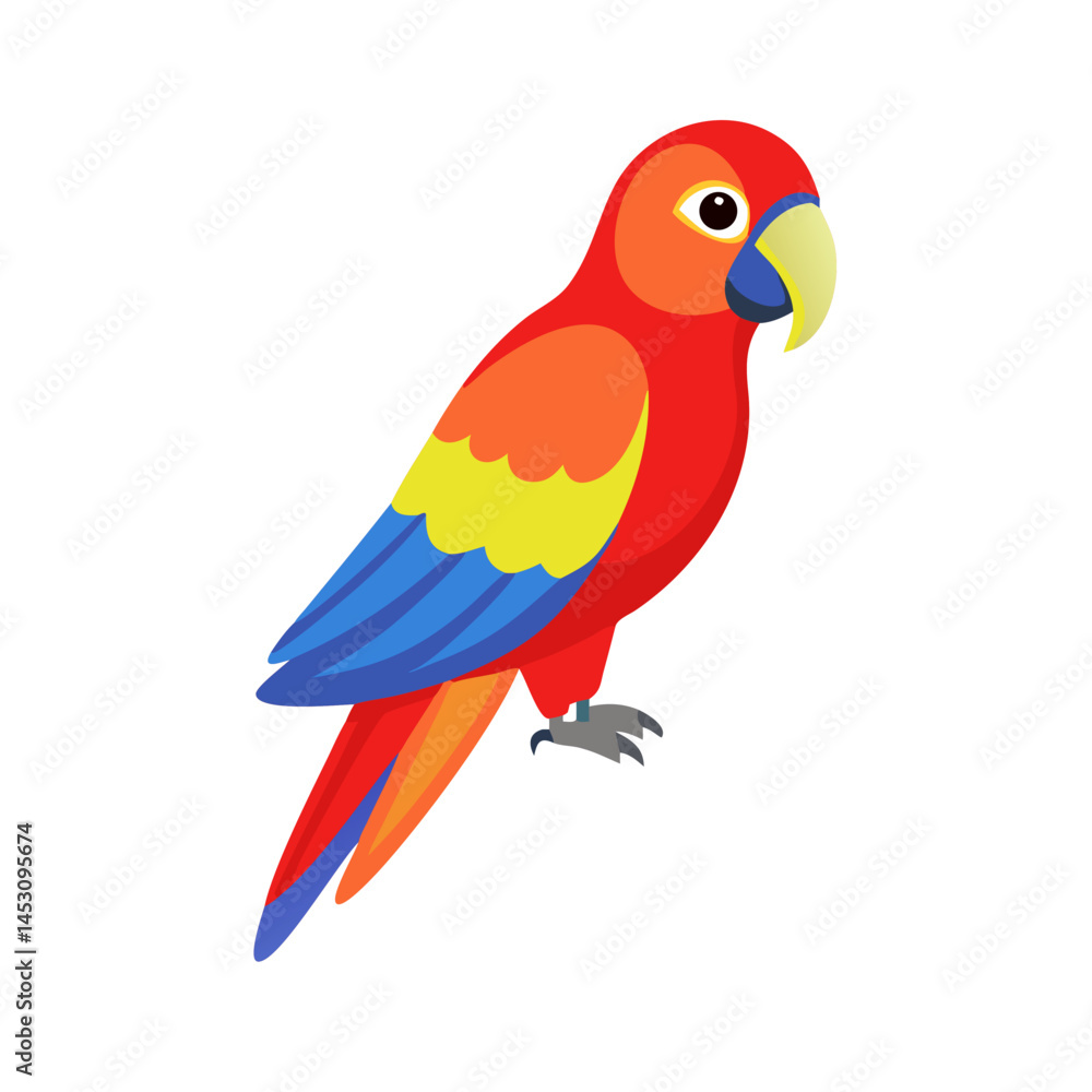 Fototapeta premium Parrot: The Colorful Birds of the Tropics